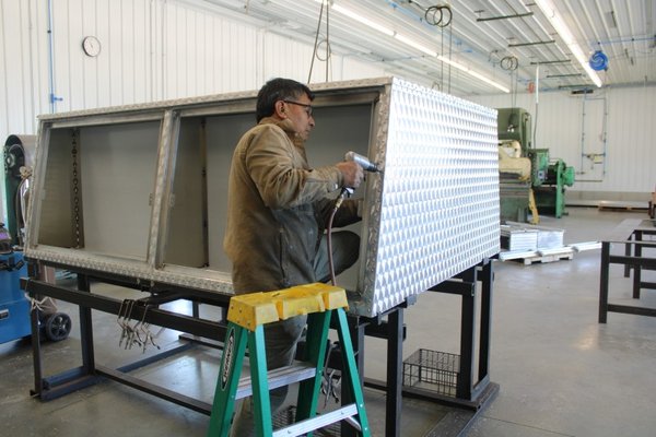 Custom aluminum truck cap built by Custom Truck Caps in Sugarcreek, Ohio — photo 9